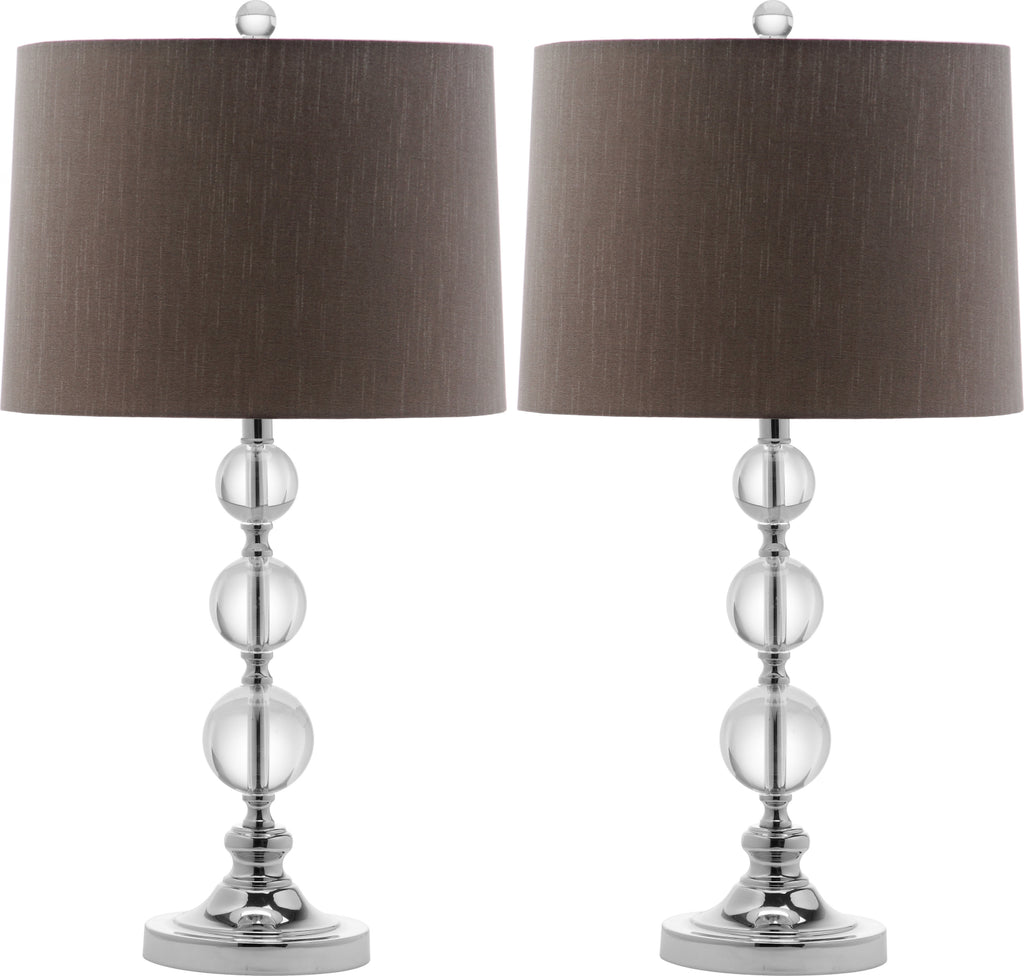 Safavieh Keeva LIT4113A Clear / Chrome Lamp main image