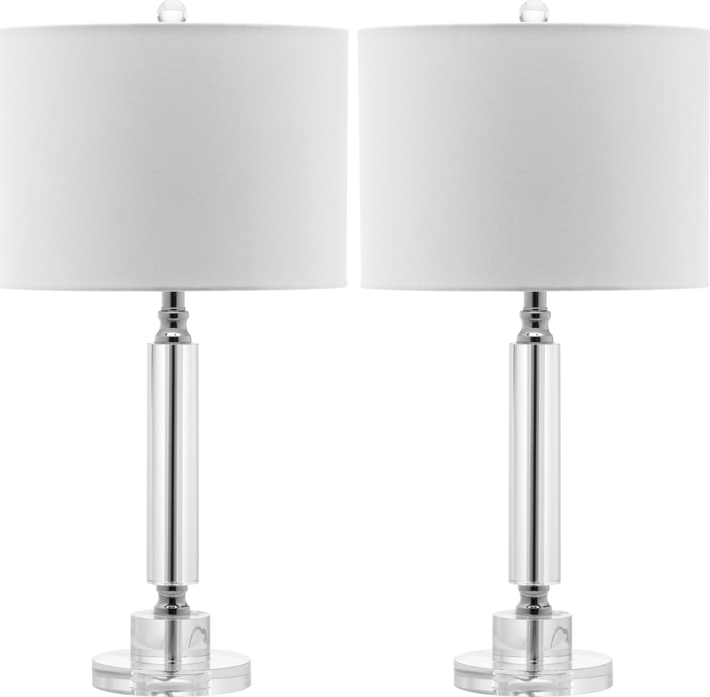 Safavieh Deco Column Crystal LIT4117A Clear / White Lamp main image