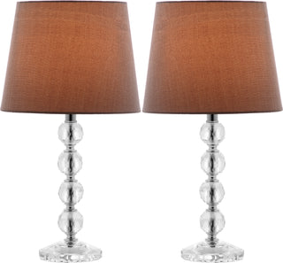 Safavieh Nola LIT4123B Clear / Grey Lamp Main On