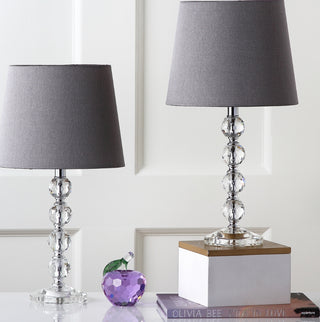 Safavieh Nola LIT4123B Clear / Grey Lamp Room Scene Off Feature