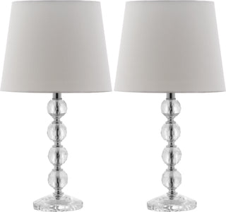 Safavieh Nola LIT4123C Clear / Chrome Lamp main image