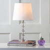 Safavieh Nola LIT4123C Clear / Chrome Lamp Room Scene On Feature