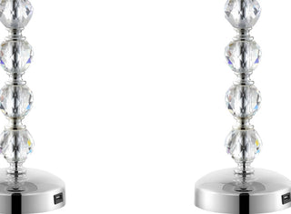 Safavieh Nola LIT4123C Clear / Chrome Lamp Main Off