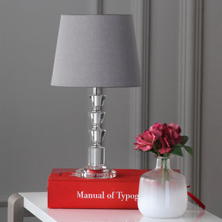 Safavieh Harlow LIT4125B Clear / Grey Lamp Room Scene Off Feature