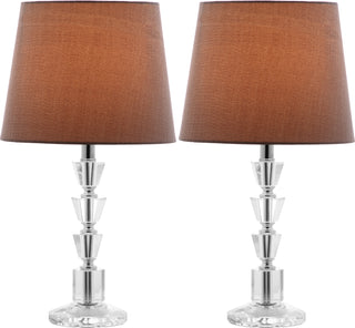 Safavieh Harlow LIT4125B Clear / Grey Lamp Main On
