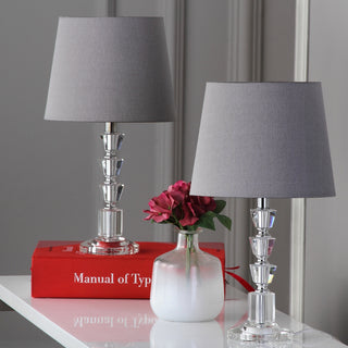 Safavieh Harlow LIT4125B Clear / Grey Lamp Room Scene Off Feature