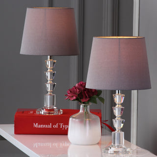 Safavieh Harlow LIT4125B Clear / Grey Lamp Room Scene On Feature