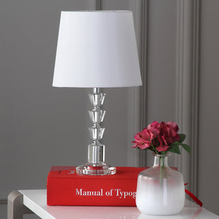 Safavieh Harlow LIT4125C Clear / White Lamp Room Scene Off Feature