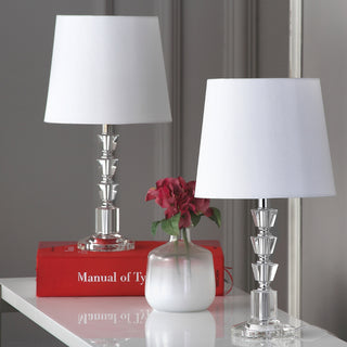 Safavieh Harlow LIT4125C Clear / White Lamp Room Scene Off Feature
