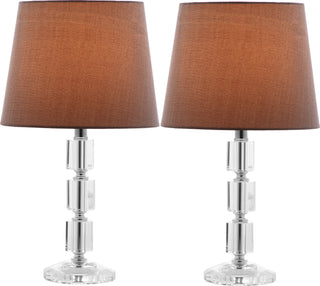 Safavieh Erin LIT4126B Clear / Grey Lamp Main On