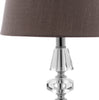 Safavieh Crescendo Tiered Crystal LIT4127B Clear / Grey Lamp Main On
