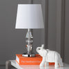 Safavieh Crescendo Tiered Crystal LIT4127C Clear / White Lamp Room Scene Off Feature