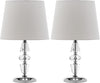 Safavieh Crescendo Tiered Crystal LIT4127C Clear / White Lamp main image