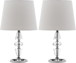 Safavieh Crescendo Tiered Crystal LIT4127C Clear / White Lamp main image