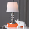 Safavieh Crescendo Tiered Crystal LIT4127C Clear / White Lamp Room Scene On Feature