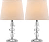Safavieh Crescendo Tiered Crystal LIT4127C Clear / White Lamp Main On