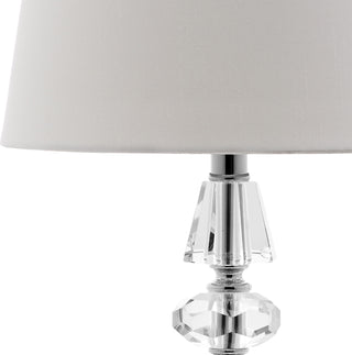 Safavieh Crescendo Tiered Crystal LIT4127C Clear / White Lamp Main On