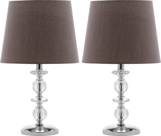 Safavieh Derry Stacked Crystal LIT4130B Clear / Grey Lamp main image