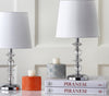 Safavieh Derry Stacked Crystal LIT4130C Clear / White Lamp Room Scene Off Feature