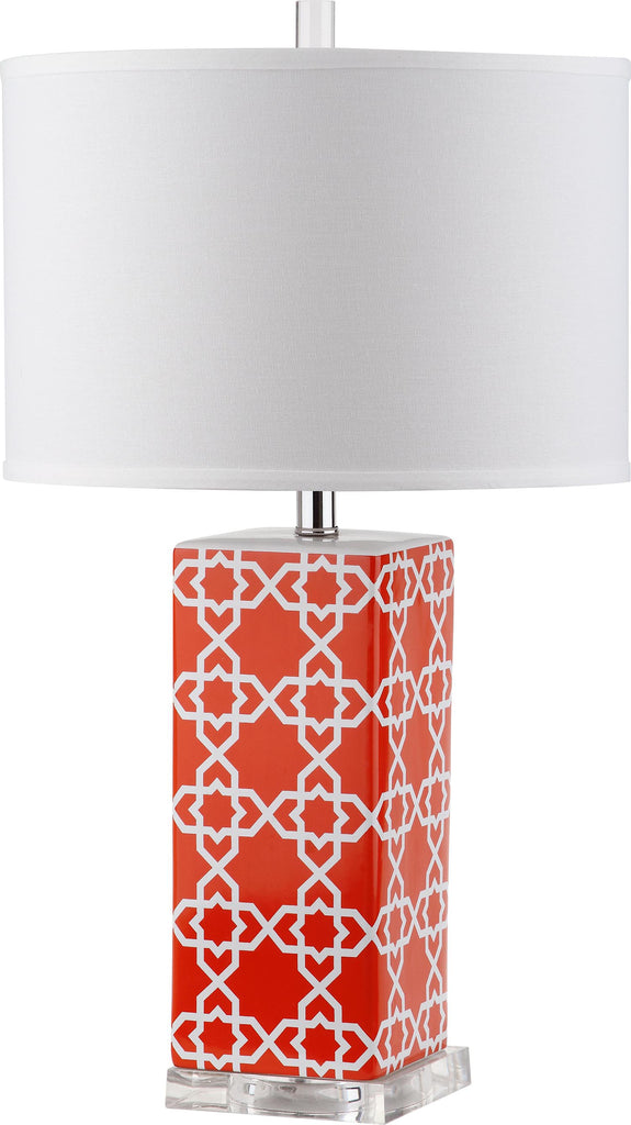 Safavieh Quatrefoil LIT4133D Orange Lamp main image