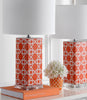 Safavieh Quatrefoil LIT4133D Orange Lamp Room Scene Off Feature