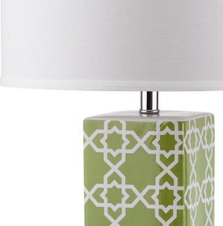 Safavieh Quatrefoil LIT4133F Green Lamp Main On