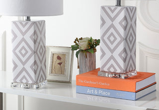 Safavieh Diamonds LIT4135C Grey Lamp Room Scene Off Feature