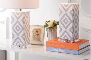Safavieh Diamonds LIT4135C Grey Lamp Room Scene On Feature