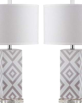 Safavieh Diamonds LIT4135C Grey Lamp Main On