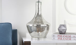 Safavieh Mercury LIT4141A Silver Lamp Room Scene Off Feature