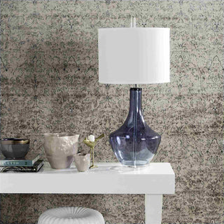 Safavieh Mercury LIT4141B Light Blue Lamp Room Scene On Feature