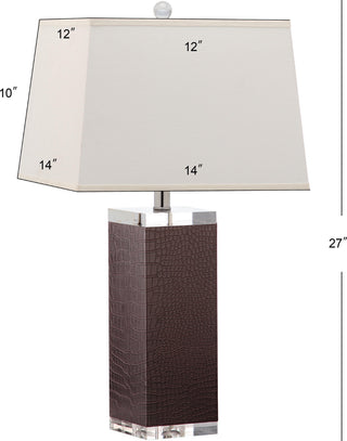 Safavieh Deco Leather LIT4143D Brown Lamp main image