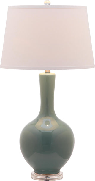 Safavieh Blanche LIT4148C Teal Lamp Main On