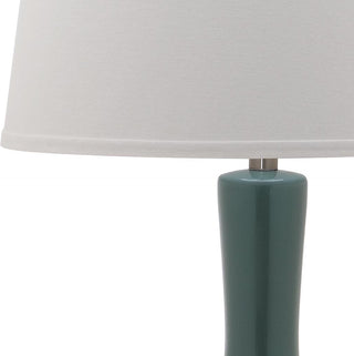Safavieh Blanche LIT4148C Teal Lamp Main On