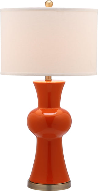 Safavieh Lola Column LIT4150D Orange Lamp Main On