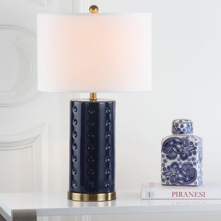 Safavieh Roxanne LIT4152A Navy Lamp Main On