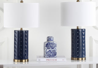 Safavieh Roxanne LIT4152A Navy Lamp Room Scene Off Feature