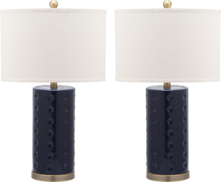 Safavieh Roxanne LIT4152A Navy Lamp Main On