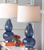 Safavieh Mercurio LIT4155C Blue Lamp Room Scene On Feature