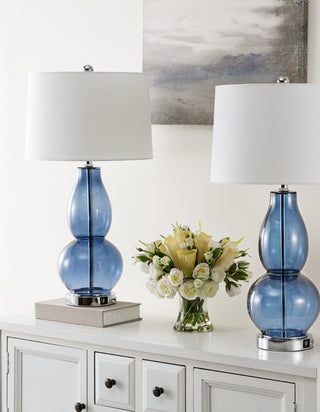 Safavieh Mercurio LIT4155C Blue Lamp Room Scene Off Feature