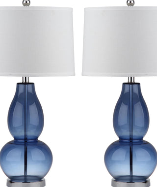 Safavieh Mercurio LIT4155C Blue Lamp Main On