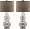 Safavieh Mercurio LIT4155D Silver Lamp Main On