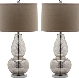 Safavieh Mercurio LIT4155D Silver Lamp Main On