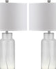 Safavieh Bottle Glass LIT4157B Clear Lamp Main On