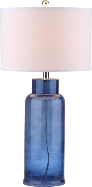 Safavieh Bottle Glass LIT4157C Blue Lamp Main On