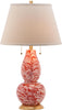 Safavieh Color Swirls LIT4159F Orange / White Lamp Main On