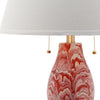 Safavieh Color Swirls LIT4159F Orange / White Lamp Main On