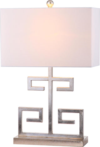Safavieh Greek Key LIT4160B Chrome Lamp Main On