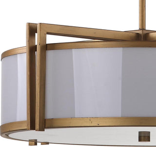 Safavieh Orb Drum LIT4185A Gold Lamp Main On