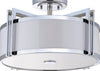 Safavieh Orb Drum LIT4186B Chrome Lamp main image